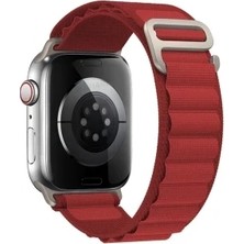 Pileli Store Newface Apple Watch 38MM Mountain Kordon - Kırmızı