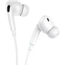 Pileli Store Hoco. M111 Pro Lightning Dijital Mikrofonlu Kablolu Kulaklık - Beyaz