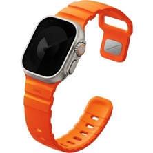 Pileli Store Uniq Apple Watch Ultra 49MM Alton Silikon Kordon - Turuncu