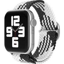 Pileli Store Newface Apple Watch 38MM Star Kordon - Siyah-Beyaz