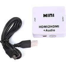 Alfais 4437 HDMI To HDMI + 3.5mm Ses Sistemi 1080P Analog Dijital Çevirici Adaptör