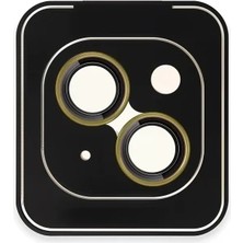 Pileli Store Urr Apple iPhone 14 Titanium Alloy Ar Kamera Lens Koruyucu - Sarı