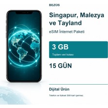 Singapur, Malezya ve Tayland Esım Internet Paketi 3 GB 15 Gün