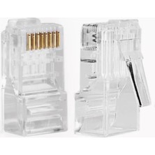 Esranın Dünyası QPORT-Q-J600Y Yeni Nesil Cat6 50 Adet Rj-45 Konnektör
