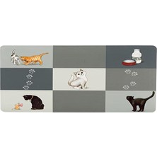 Esranın Dünyası Trıxıe T24579 Masa Seti Patchwork Kedi, 1 Adet (Tekli Paket)