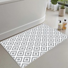 Monnhein 2'li Set Banyo Paspası, Yumuşak Banyo Halısı, Kaymaz Dot Tabanlı, Su Emici, Makinede Yıkanabilir - 40X60-50 x 80 cm
