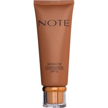 Esranın Dünyası Note Cosmetics Sunglow 20 Işıltılı Spf 15 Bronzlaştırıcı Fondöten