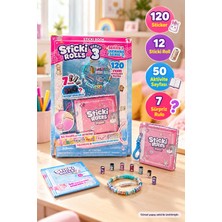 Toyfest Sticki Rolls Sticker Kitabı Series 3 120 Sticker Sürpriz Rulo Bileklik Aktivite Seti
