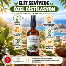 Fermescent Defne Suyu - Hidrosolü - Yağı Alınmamıs - Sac Derisi Bakımı - Kepek