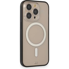 Efnaz Style Apple iPhone 14 Pro Kılıf Grand Magneticsafe Kapak - Siyah