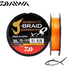 Daiwa Jbraid Expedition 8b 150M Smash Orange Ip Misina    