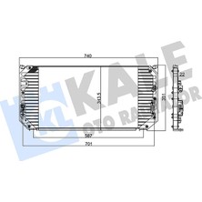 Esranın Dünyası Kale Klima Radyatörü Kondenser Al/al Toyota Corolla 1.6 Si, 1.8 Gt Ae 101 92-97 Kal 345820