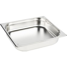 Esranın Dünyası Paslanmaz Çelik Gastronom/gastronorm Küvet Gn 2/3-65 (35,4 x 32,5 x 6,5 Cm)