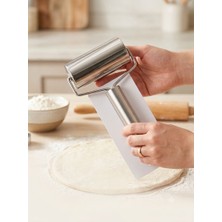 Kd Store Metal Saplı Hamur Açıcı Merdane - Pürüzsüz Oklava Pizza Börek Açma Silindir