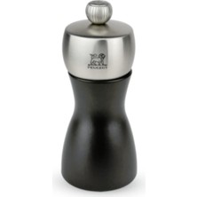 Peugeot 21283 Fidji Karabiber Değirmeni, Ahşap, 5,2 x 5,2 x 12 Cm, Mat Siyah