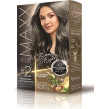 Maxx Deluxe Beauty Expert Set Saç Boyası 7.1 Küllü Kumral