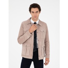 Cacharel Taupe Leather Jacket