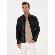 Cacharel Black Faux Leather Jacket