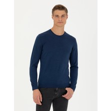 Cacharel Navy Slim Fit Sweater