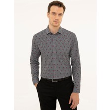 Cacharel Black Slim Fit Long Sleeve Shirt