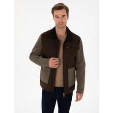 Cacharel Brown Faux Leather Jacket