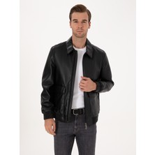 Cacharel Black Faux Leather Jacket