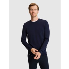 Cacharel Navy Slim Fit Sweater