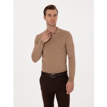 Cacharel Brown Slim Fit Sweater