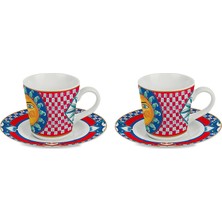 Baci Milano Sole Mio 2-Piece Coffee Cup Set