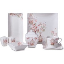 Korkmaz Link Collection 28-Piece Square Breakfast Set A8588