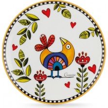 Egan Italy Cocoricò Dessert Plate Set Of 6, 19 cm Yellow