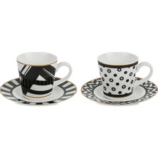 Baci Milano Optical Coffee Cup Set Of 2