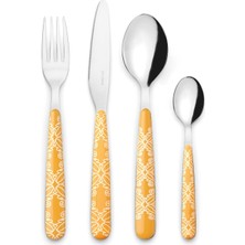 Guzzini Fusion 24-Piece Cutlery Set, Orange