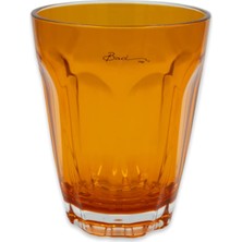 Baci Milano Aqua Water Glass Orange