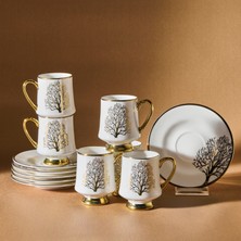 Karaca Afra Tree Of Life Coffee Cup Set For 6 People 90 ml