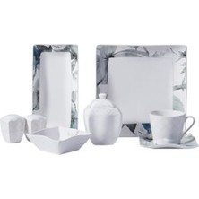 Korkmaz Link Collection 28-Piece Square Breakfast Set A8676