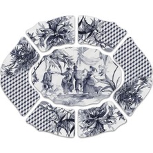 Baci Milano Versailles 7-Piece Melamine Meze Set