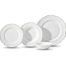 Korkmaz Lotus Collection 53-Piece Gold Dinnerware Set A9891