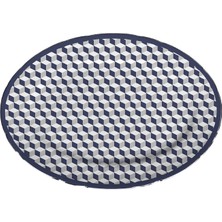 Baci Milano Versailles Porcelain Oval Serving Plate 26 cm x 36 cm Blue