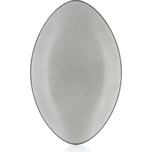 Revol Equinoxe Oval Plate 35 cm x 22.3 cm Grey