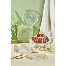Lora Bianca Mina 7-Piece Cake/pastry/dessert Serving Plate Set Clear
