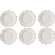 LuckyArt Lucky Art Amoria Bone 26CM Set Of 6 Plates