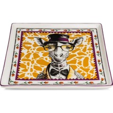 Egan Italy Human Essence Giraffe Pattern Plate 19X19 cm