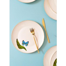 The Mia Folium Serving Plate Set For 6