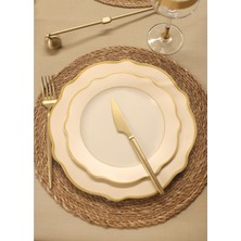 The Mia Jaswely Dessert Plate 6 Pieces Cream 21 cm