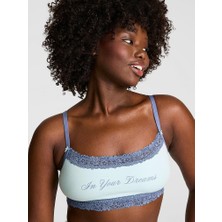 Victoria's Secret Cotton Lace Round Neck Bralette