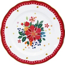 Baci Milano Mamma Mia Floral Pattern Red Serving Plate 28 cm