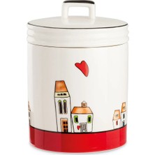 Egan Italy Le Casette Jar Red 14X19 cm