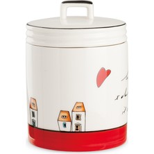 Egan Italy Le Casette Jar Red 11X15 cm