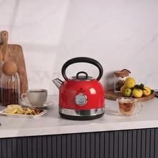 Emsan Retro Electric Kettle 2202 Retro Red 1,7 L 2200W